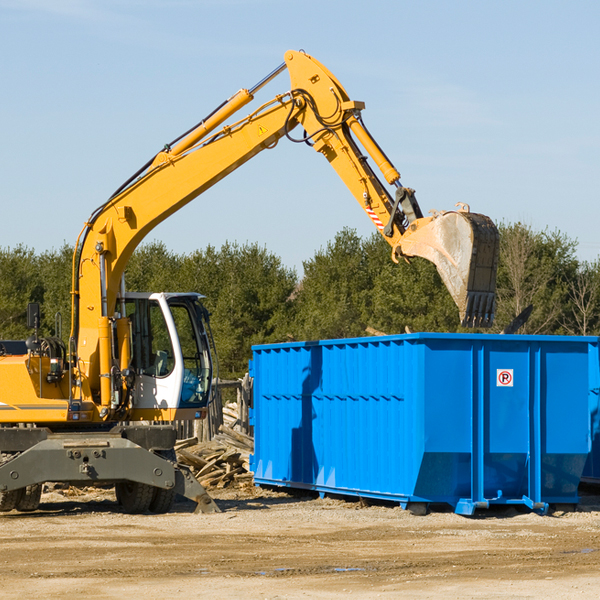 can i choose the location where the residential dumpster will be placed in Winneshiek County Iowa